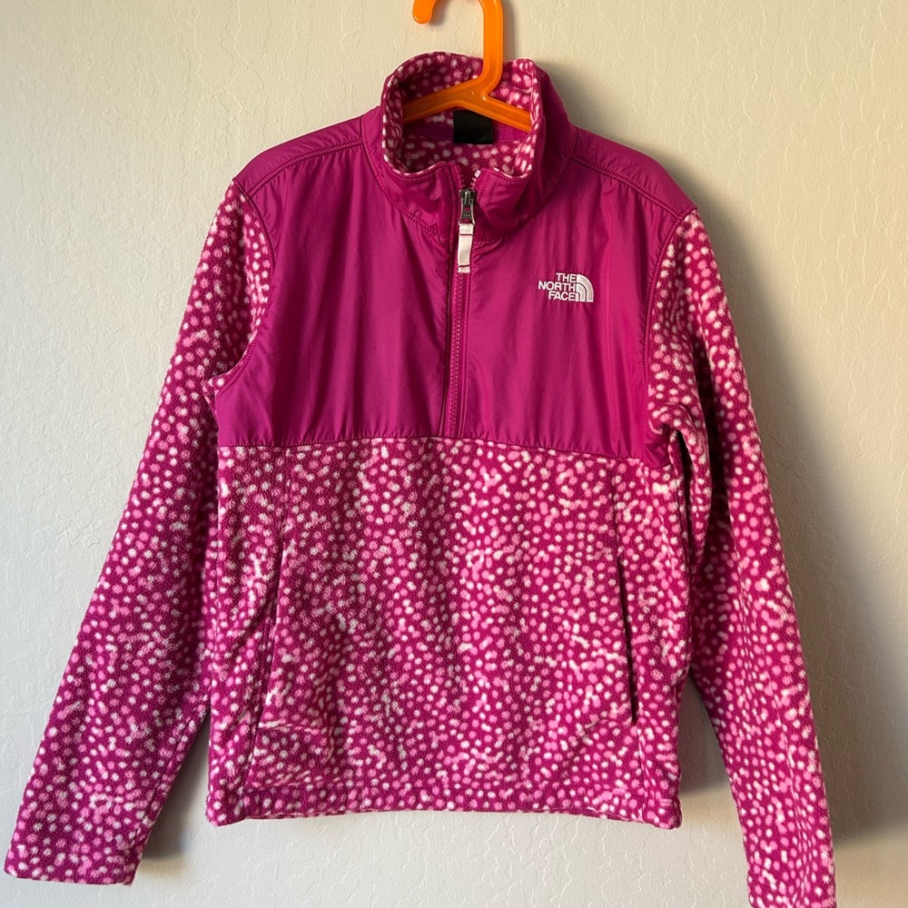 The North Face Kids Pink Patterned Pullover